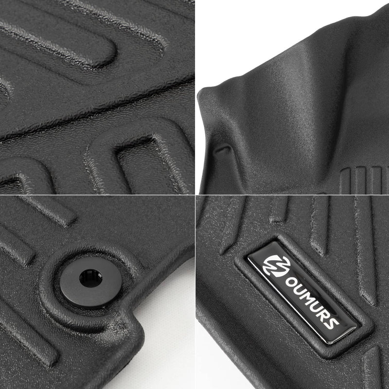 TPE Floor Mats for Dodge Grand Caravan 2008-2020 7 Seats All Weather Liner