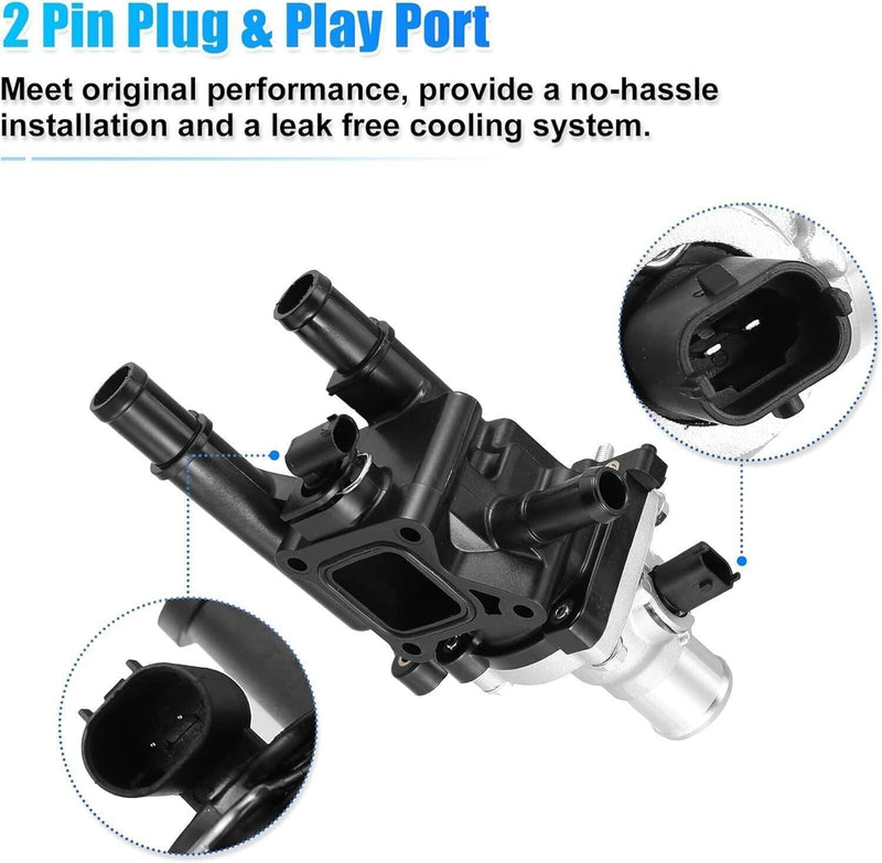 25192228 Thermostat Assembly Water Outlet for Chevrolet Sonic Cruze 1.8L