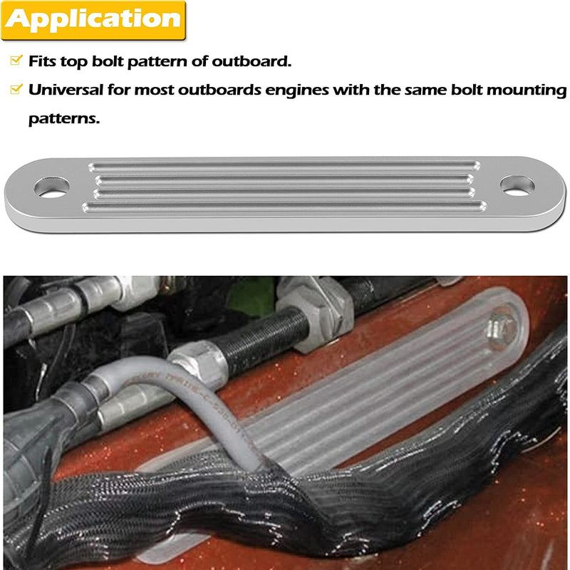 Transom Support Plate for Lower Bolt Holes 12" X 2", Holes 10