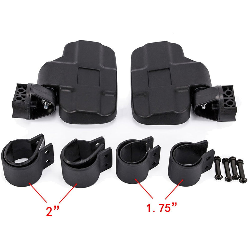 Adjustable 1.75''-2" UTV Side Mirrors Foldable for Polaris RZR S 800 900 XP 1000