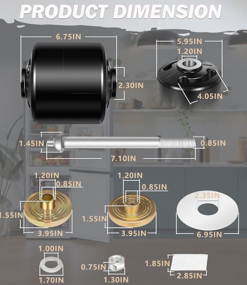 Quik-Align Pivot Bolt Bushing Kit With Alignment Collar for Hendrickson Turner