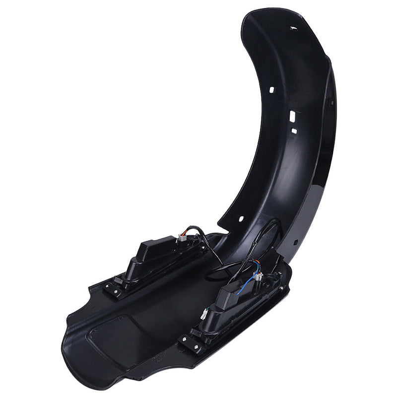 Dual Cut Rear Fender System w/ LED Light for Harley Electra Glide Road King CVO