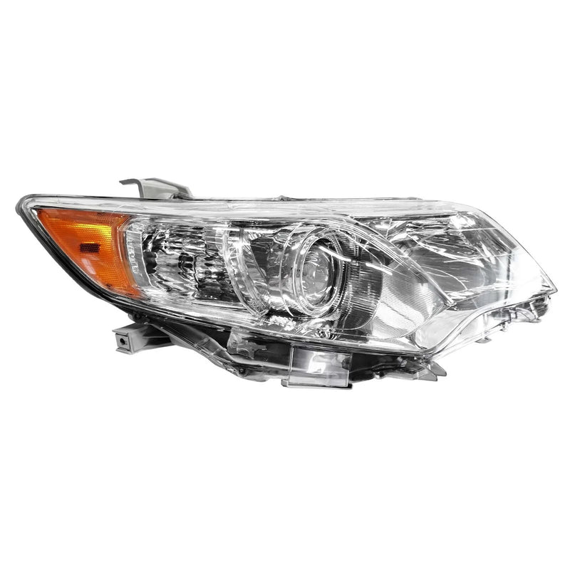 Right+Left Headlights For 2012-2014 Toyota Camry Halogen Type Chrome Projector