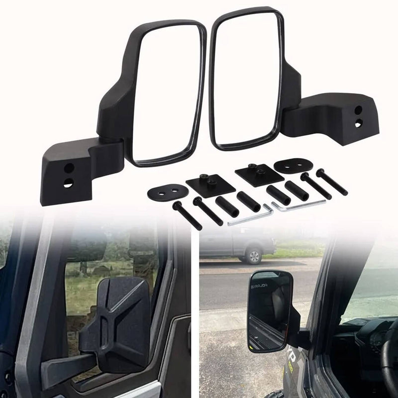 Door Mounted Side Mirrors for Polaris Ranger 1000 XP1000 Crew Northstar Pro XD