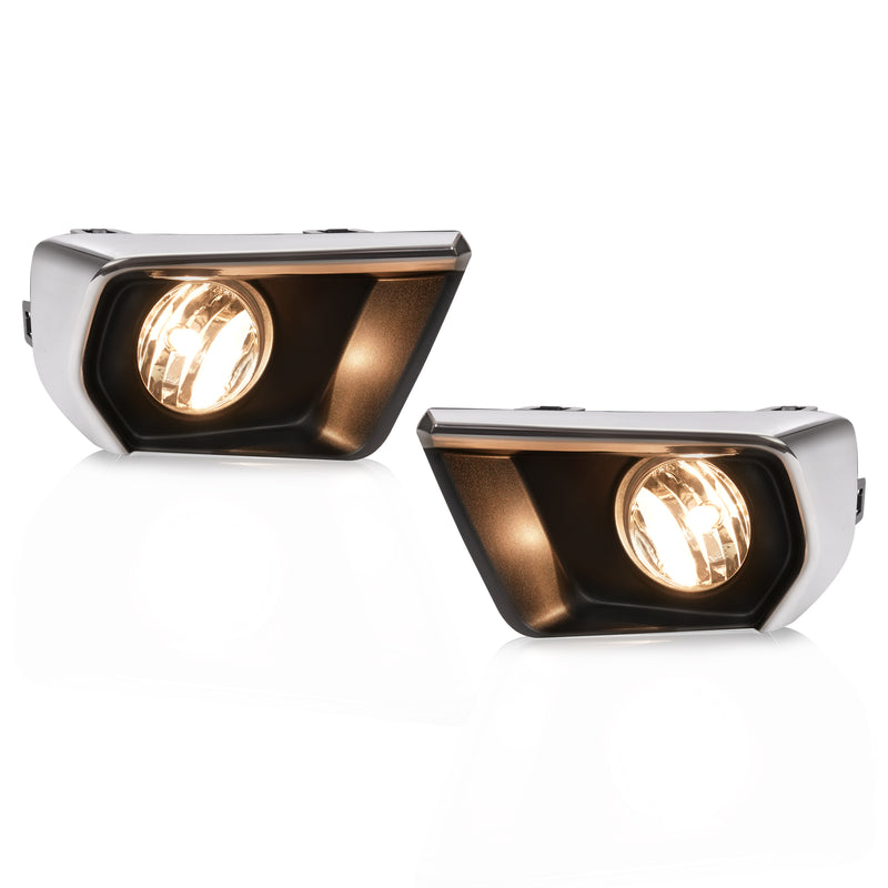 Clear Fog Lights with Chrome Bezel Wires Switch for Chevrolet Colorado 2021-2022