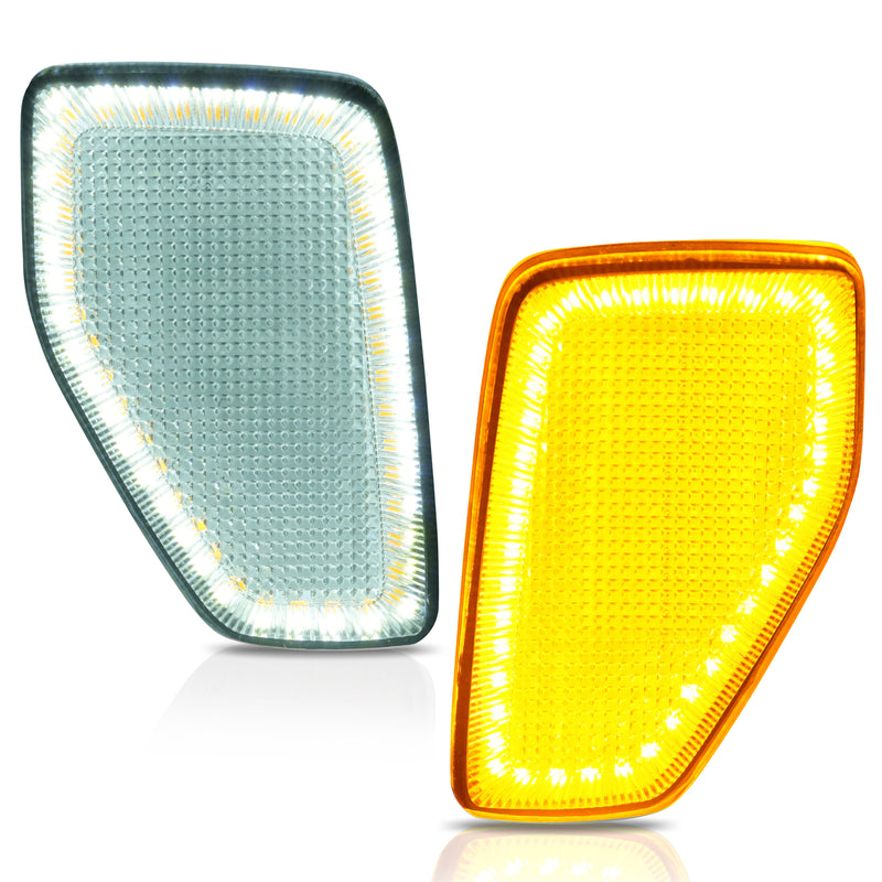 Switchback LED Side Marker Signal Lights Clear Lens for HUMMER H3 2005-2010 Pair