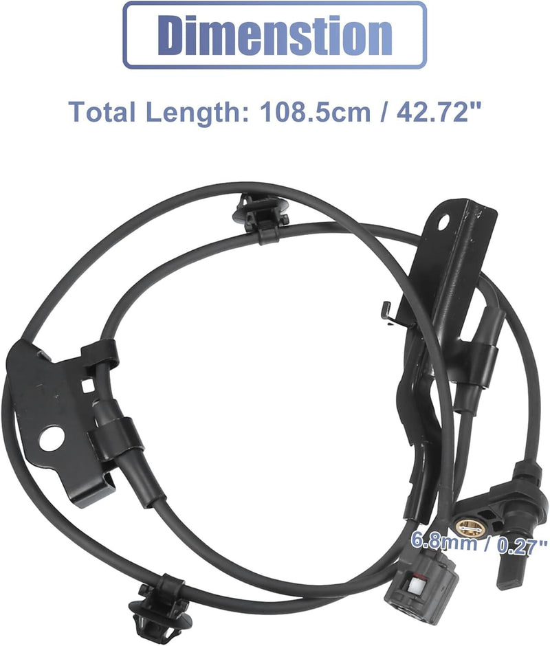 2 ABS Wheel Speed Sensor Front Left & Right for Toyota RAV4 2006-2018 2.4L 3.5L