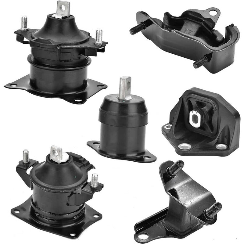 6Pcs for 2003-2007 Honda Accord 2.4L Auto Engine Motor & Transmission Mount Set