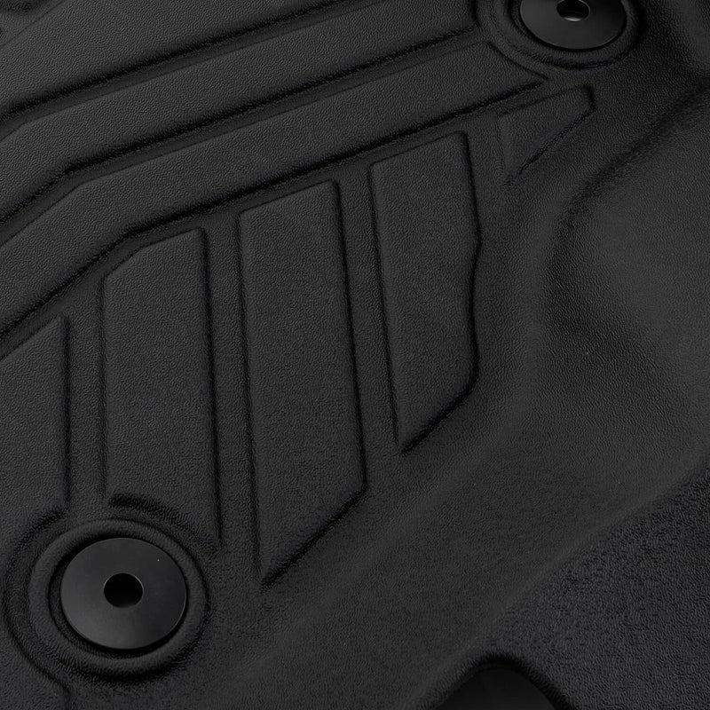 All Weather Floor Liners Mats for Ford F-150 Super Crew Cab TPE Rubber 15-24