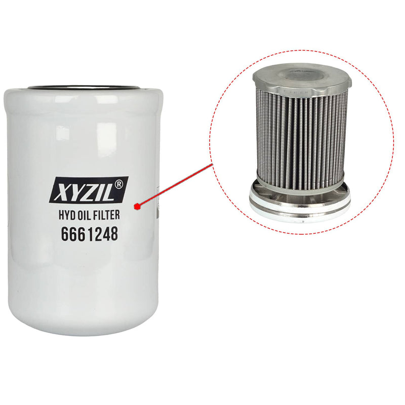 DURAFORCE Air Hydraulic Oil Filter Kit for Bobcat T180 T190 Skid Steer Track Loader