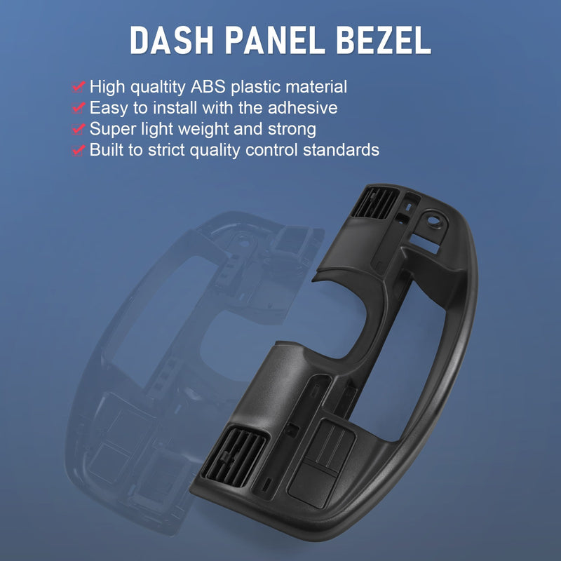 Black Dash Instrument Cluster Panel Bezel for Ford F250 F350 Diesel 94-97