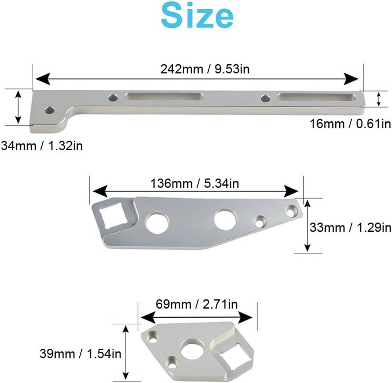 Aluminum Throttle Cable Bracket for LS1 Sheet Metal Intake Manifold