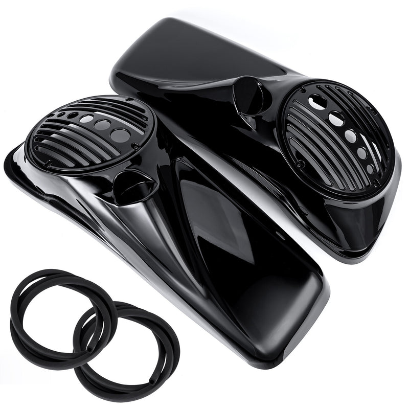 ABS 8" Speaker Lids with Tweeter Port for Harley Touring Models 2014-2023