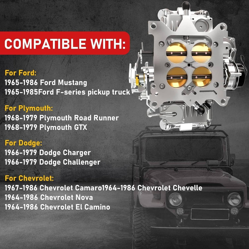 0-80458SA Holley Carburetor 4-Barrel Square Bore 600 CFM Electric Choke 4160