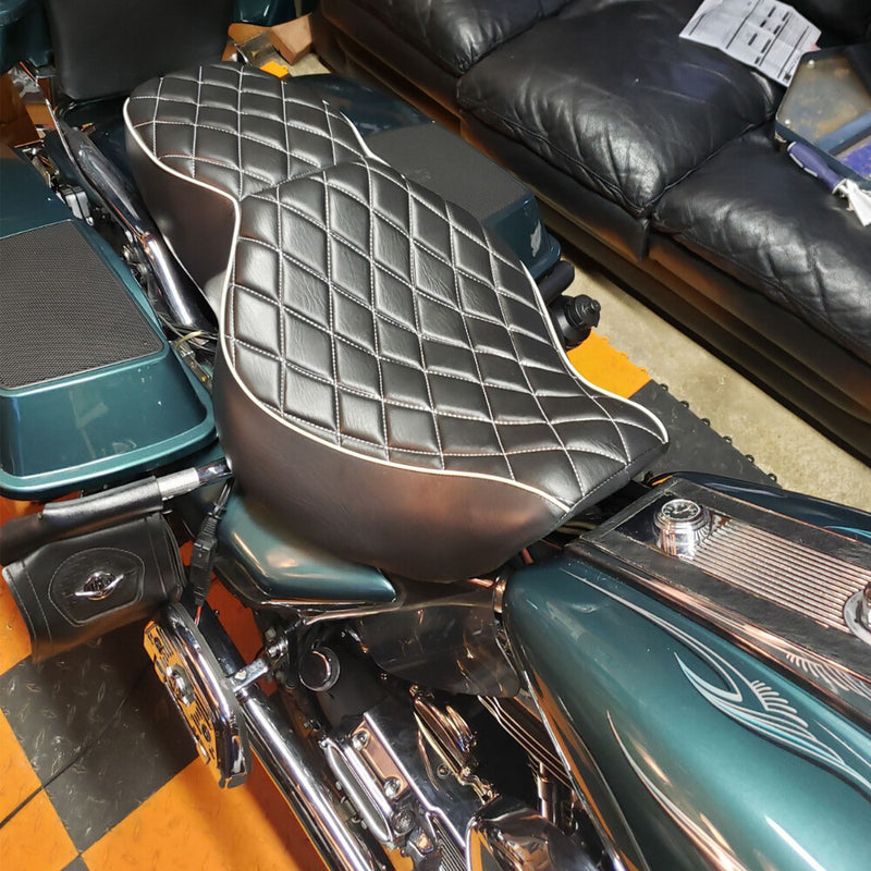Driver Passenger Two-Up Seat for Harley Touring Road King 1997-2007