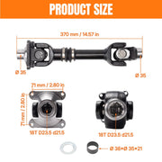 DURAFORCE Rear Propeller Drive Shaft for Can-Am 703500801 703500704 703500719