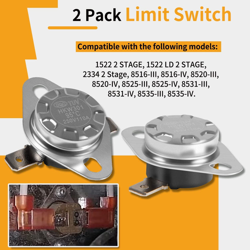 37022 Limit Switch for Atwood RV Furnace 85-III 85-IV 1522 2334 8516 8520