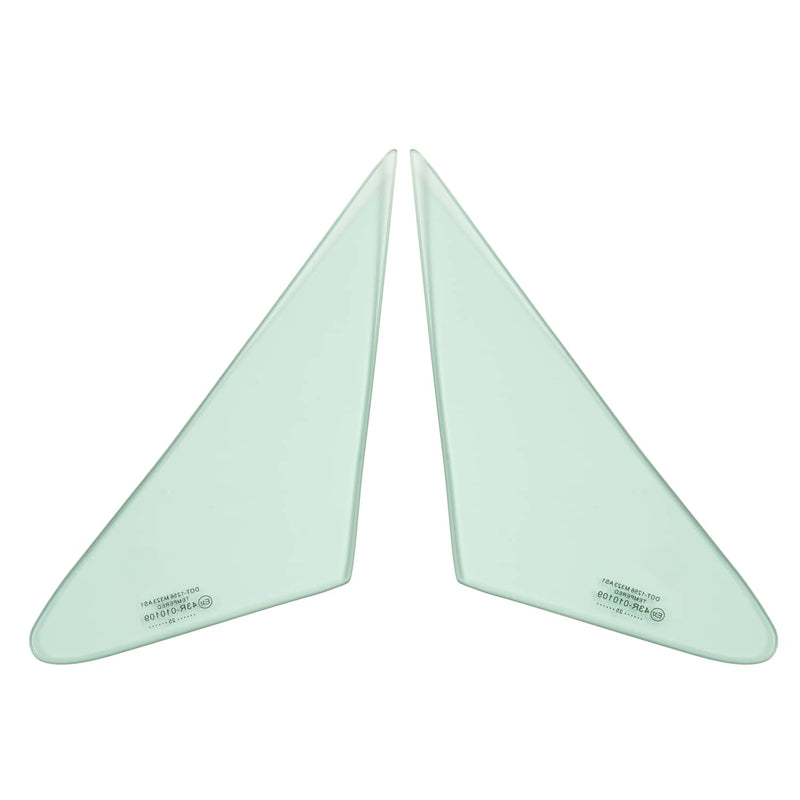 DURAFORCE Glass Windshield Vent Door Back Green Windows for Ford Mustang Fastback 1967-68