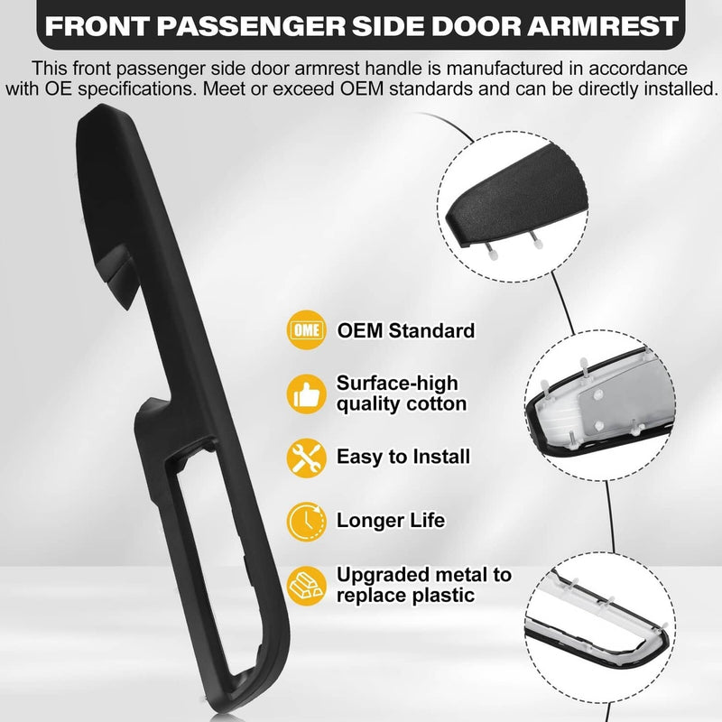 80994 Right Door Panel Handle Armrest Repair for GMC Sierra Chevrolet 2010-2014