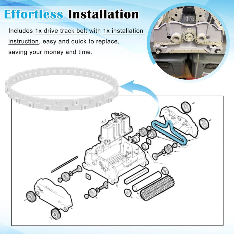 RCX97501GR Drive Track Belt for Hayward SharkVac XL Robotic Pool Cleaner