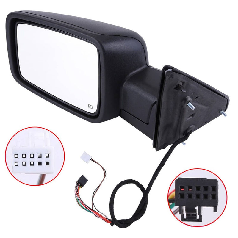 Mirror Left Driver Manual Fold Heated Temp Sensor for Dodge Ram 1500 2013-19