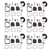 DURAFORCE 435442 436852 Carburetor Rebuild Kit for Johnson Evinrude V4 V6 90 Deg 6-Pack
