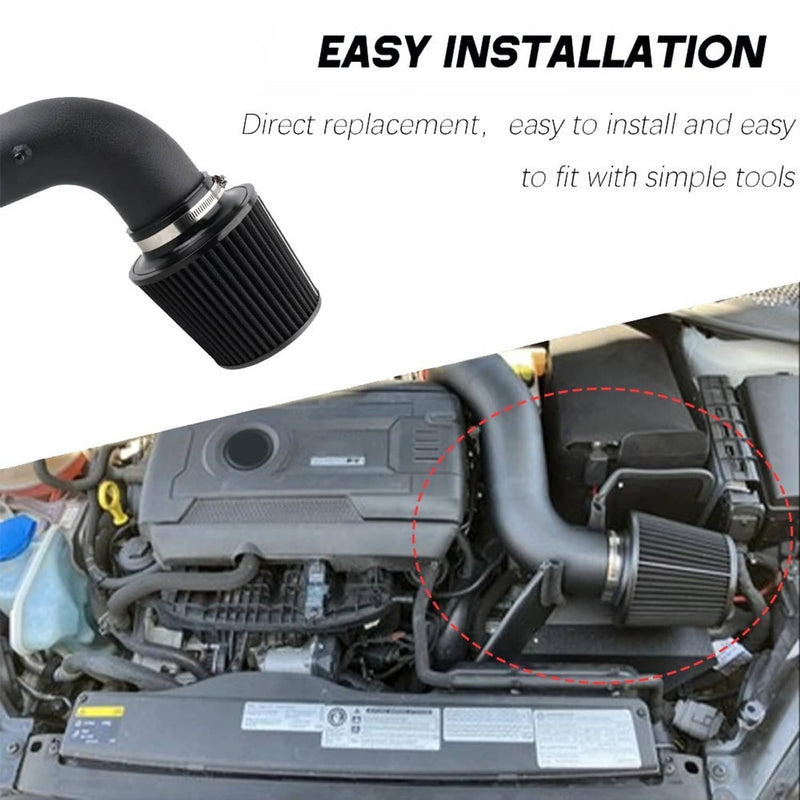 Cold Air Intake Heat Shield Kit with Filter for VW Golf GTi R 1.8T 2.0T