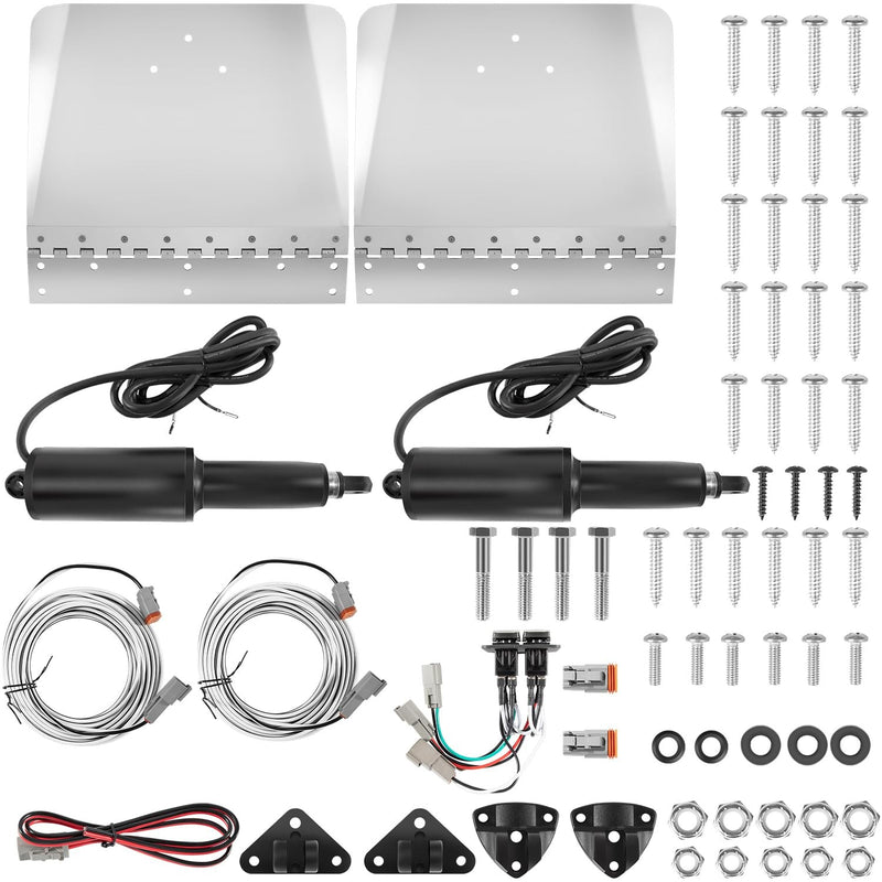15101-104 Standard Trim Tab Kit Double Rocker Switch for Boat 9" x 12" 16'-25