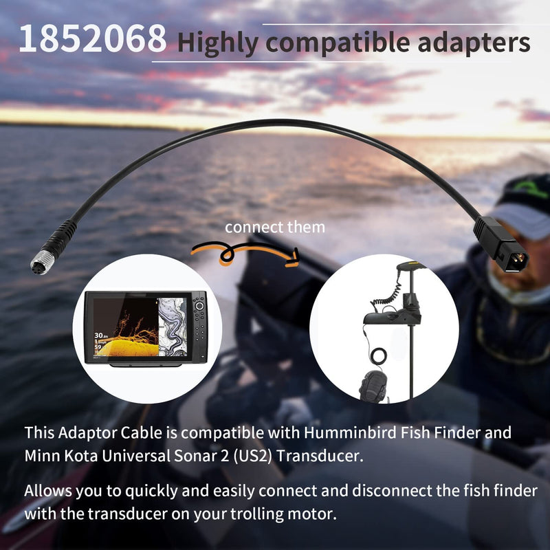 1852068 7-Pin Adapter Cable for Humminbird Fish Finder for Minn Kota US2