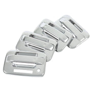 DURAFORCE Door Handle Cover for Ford F-150 F150 4DR Crew Cab 2004-2014 Chrome ABS Keypad