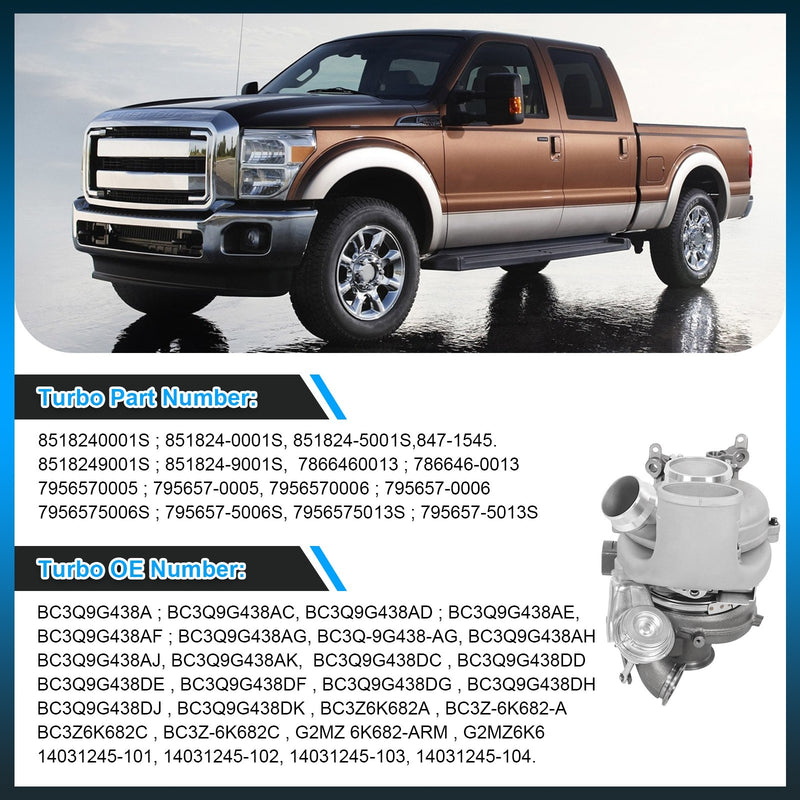 Turbo for Ford F-250 F-350 Super Duty 6.7L PowerStroke Diesel 2011-2014 Pickup