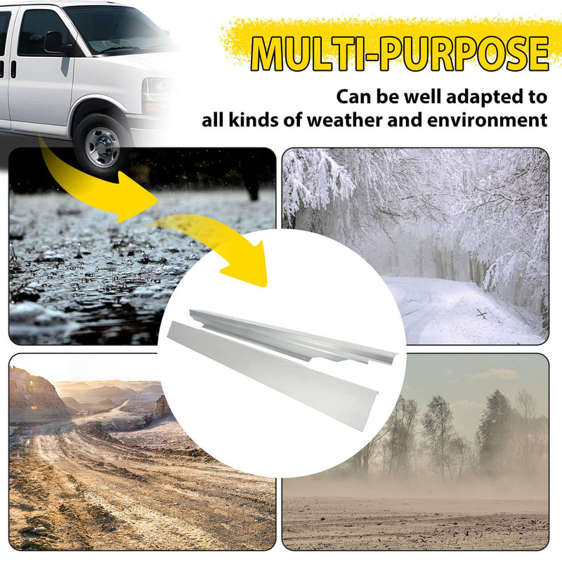 DURAFORCE Front Door Outer Rocker Panel for Chevy Express for GMC Savana 1996-2014 Left Ri