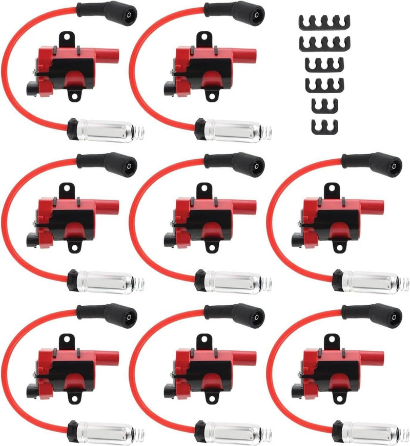 UF262 Round Ignition Coil & Wires for Chevy Silverado GMC LS1 LS3 4.8L 5.3L