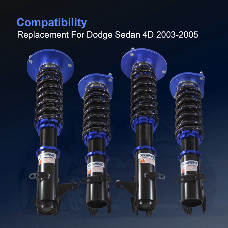 Coilovers Strut Shocks Spring Adj Height for Dodge Neon SRT-4 2.4L 2003-2005