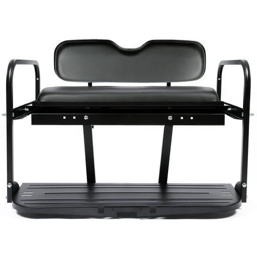 DURAFORCE Golf Cart Flip Folding Rear Back Seat Kit Black for EZGO Marathon