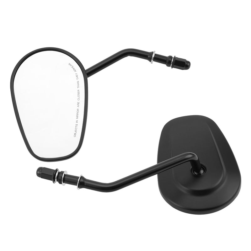Long Stem Teardrop Rearview Mirrors for Harley Touring Sportster Softail Dyna