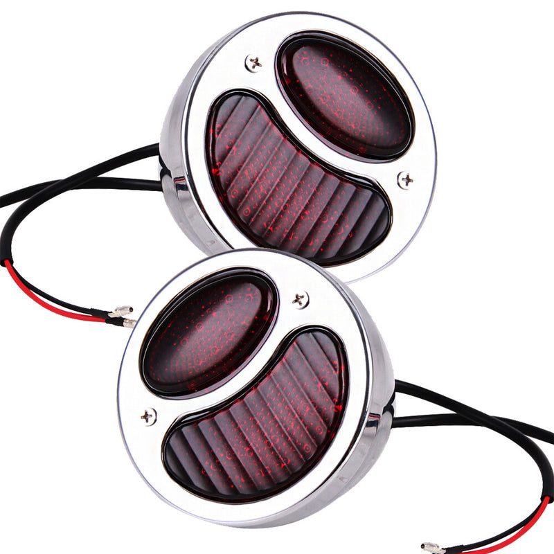 LED Tail Lights Duolamp Taillight for Ford Model A Hot Rat Rod 2x Custom