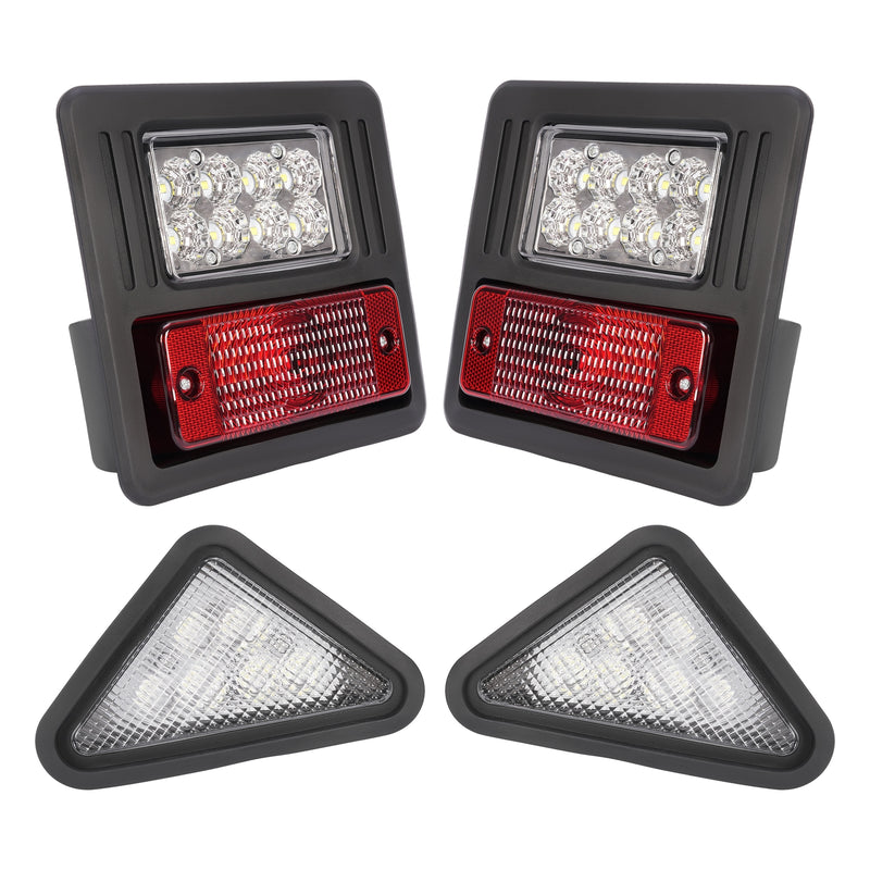 LED Headlight Tail Light Kit 4x for Bobcat Skid Steer Loader