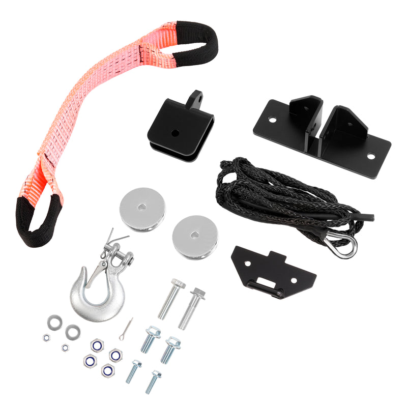 Steel Snow Plow Pulley Fairlead Kit for ATV UTV Winches Wide-Spool Bolt Patterns