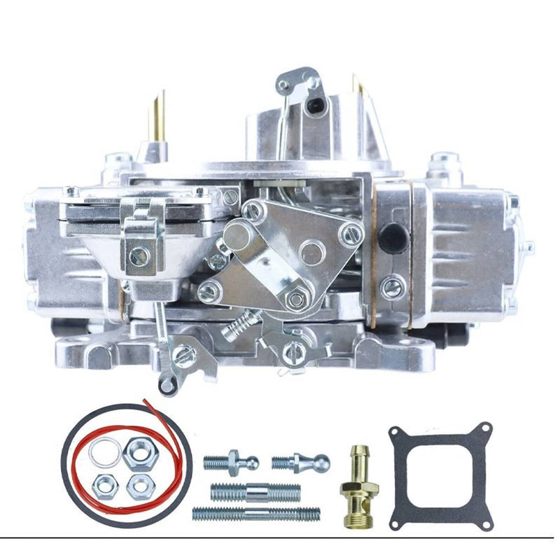 0-1850S Carburetor 600 CFM 4 Barrel for Holley 4160 Manual Choke Silver