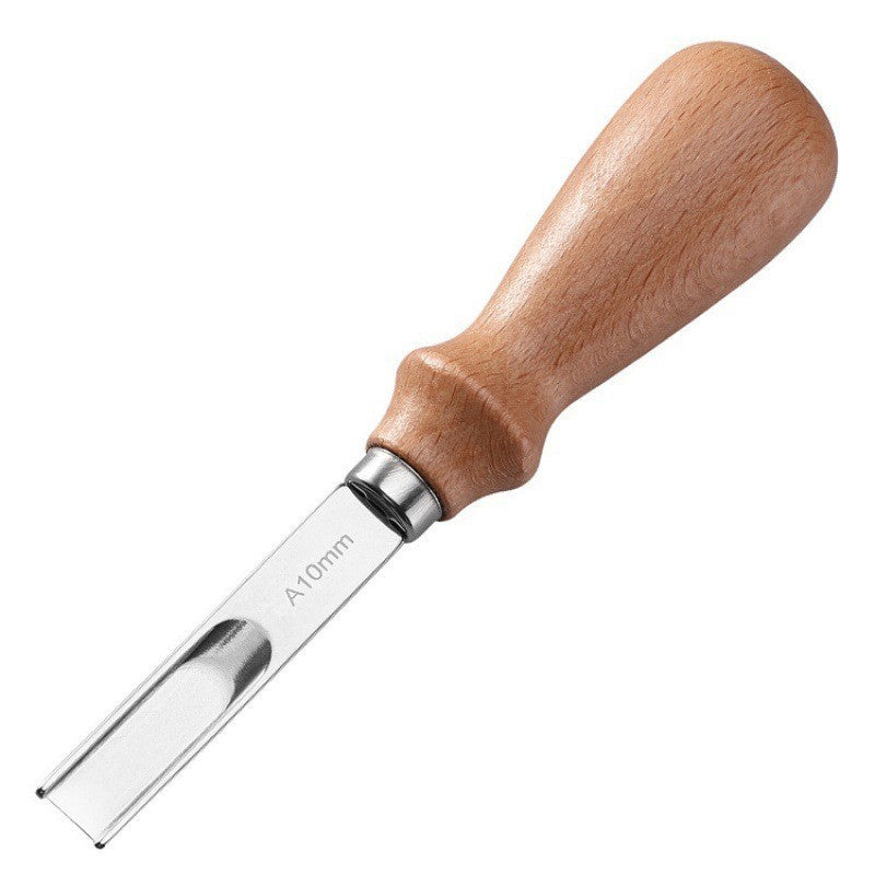 4 PCs Leather Edge Bevelers French Beveler Wide Mouth Skiving Knife Craft Tool