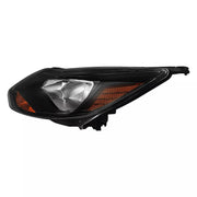 DURAFORCE Black Left Driver Side Headlights Clear Lens Halogen for Ford Focus 2012-2014