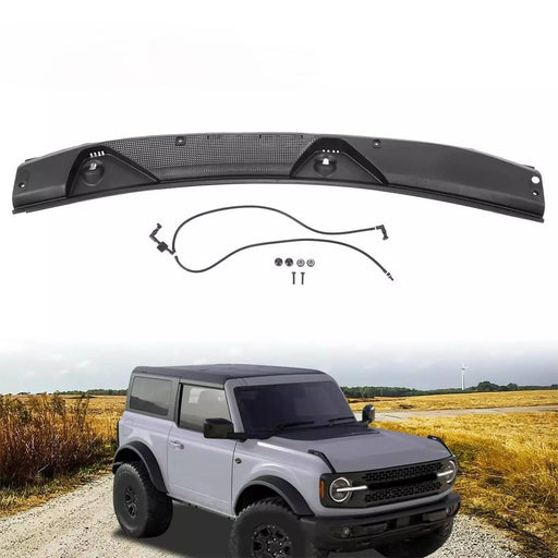 DURAFORCE Windshield Cowl Vent Panel With Upper Wiper Cover for Ford Bronco 2021-2022