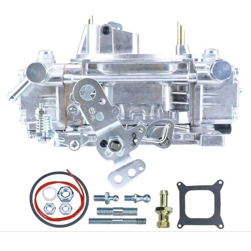 0-1850S Carburetor 600 CFM 4 Barrel for Holley 4160 Manual Choke Silver