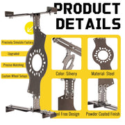 DURAFORCE 14"-22" Wheel Fitment Simulator Tool for Tire Test Size Measuring Mockup 5-Lug