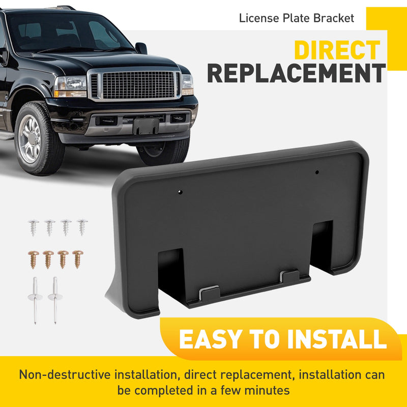Front License Plate Mounting Bracket for Ford F250 F350 Super Duty 1999-2004