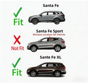 DURAFORCE Right Rear Door Window Glass for Hyundai Santa Fe XL 13-2019 Passenger Side
