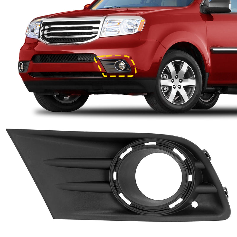 Front Bumper Fog Light Cover Bezel Trim Left Side for Honda Pilot 2012-2015