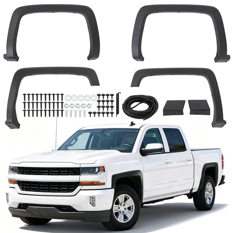 Fender Flare Kits for Chevy Silverado 1500 2500HD 3500HD 2014-2019