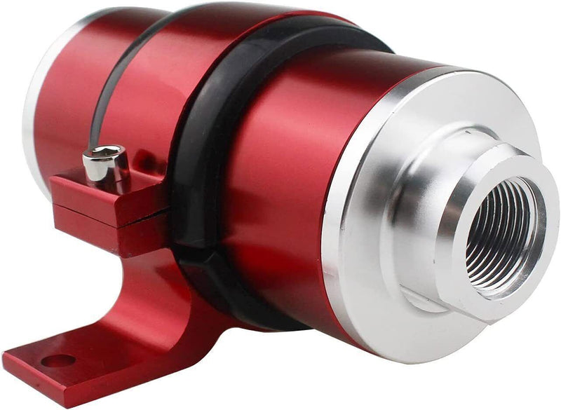 AN6 AN8 AN10 30 Micron Billet Aluminum Inline Fuel Gas Petrol Filter Bracket Red